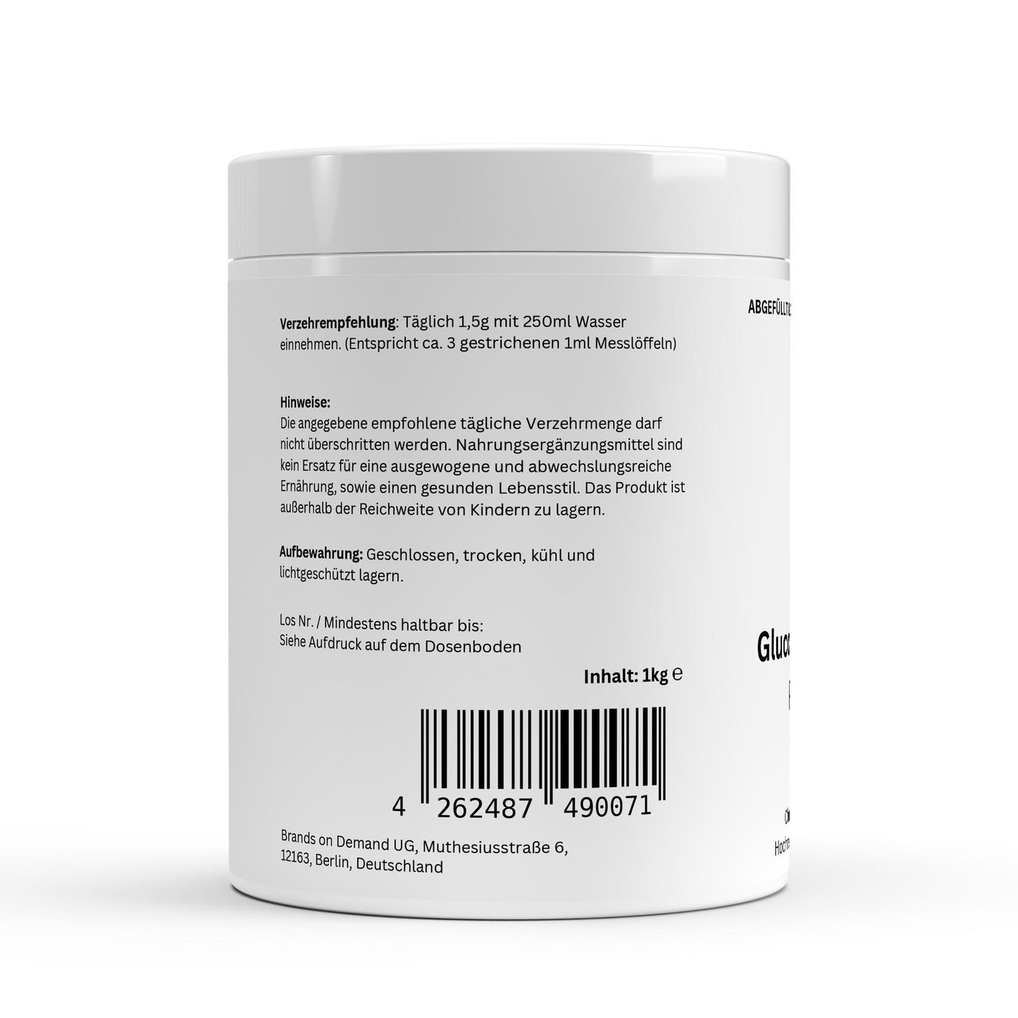 Glucosamin HCL Pulver – Hochdosiert für Gelenke & Beweglichkeit – 1.000 g 🦴💪