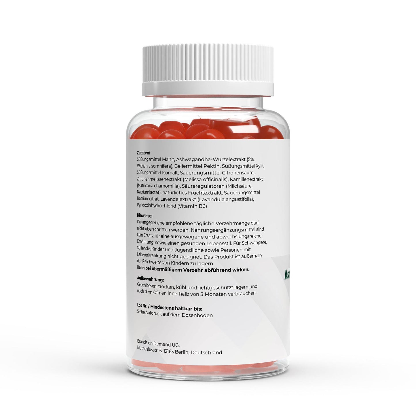 Premium Ashwagandha Gummies 300 + Vitamin B6 – 60 Stück