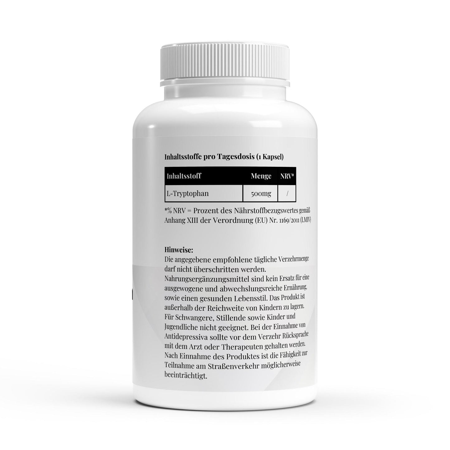 L-Tryptophan – Hochdosiert für Stimmung & Schlaf – 90 Kapseln 🌙