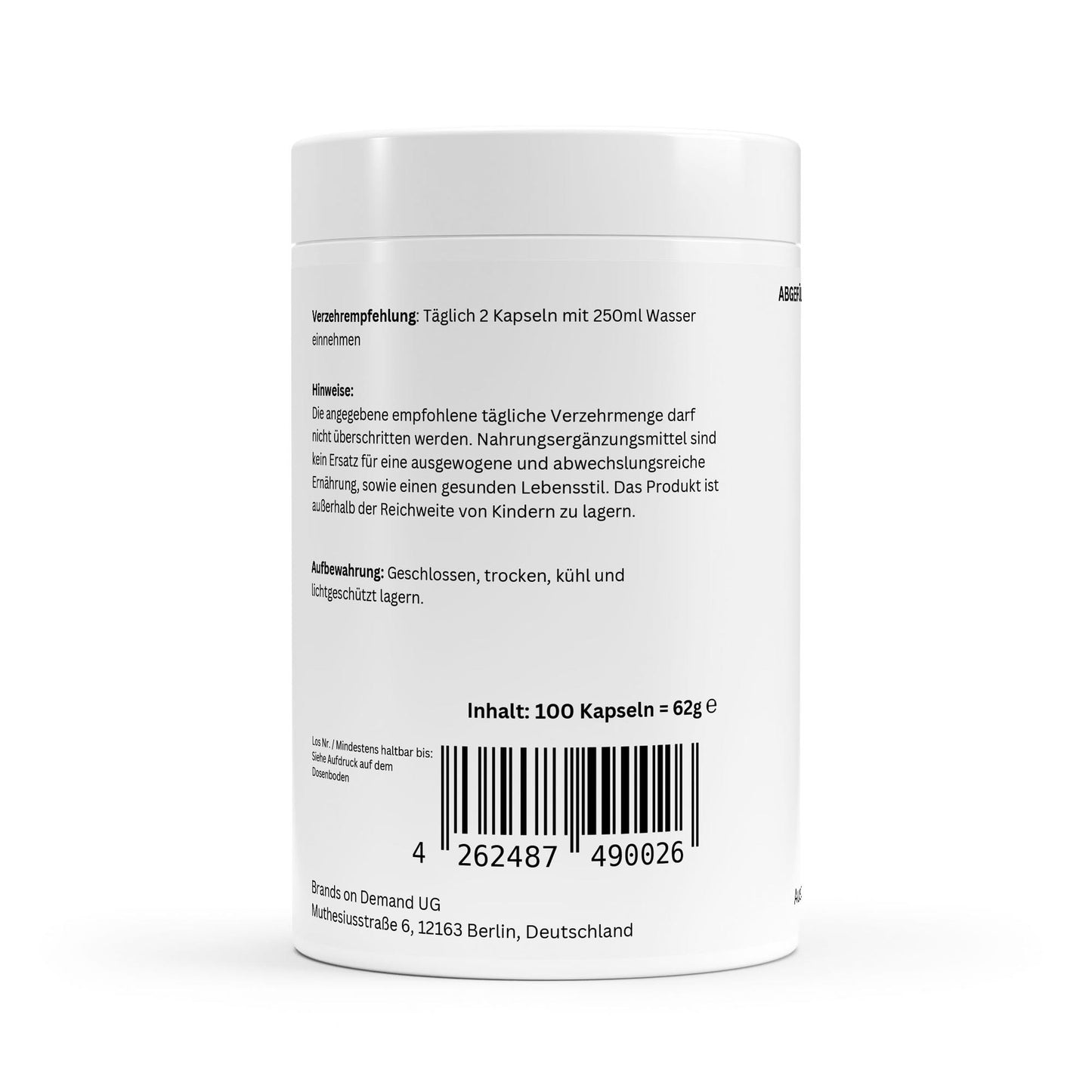 L-Lysin – Hochdosiert für Muskelkraft & Immunsystem – 100 Kapseln 🧬
