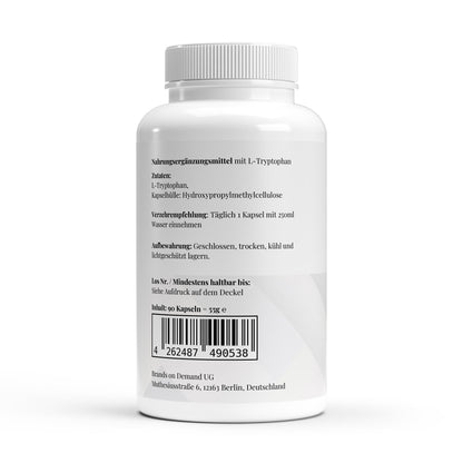 L-Tryptophan – Hochdosiert für Stimmung & Schlaf – 90 Kapseln 🌙